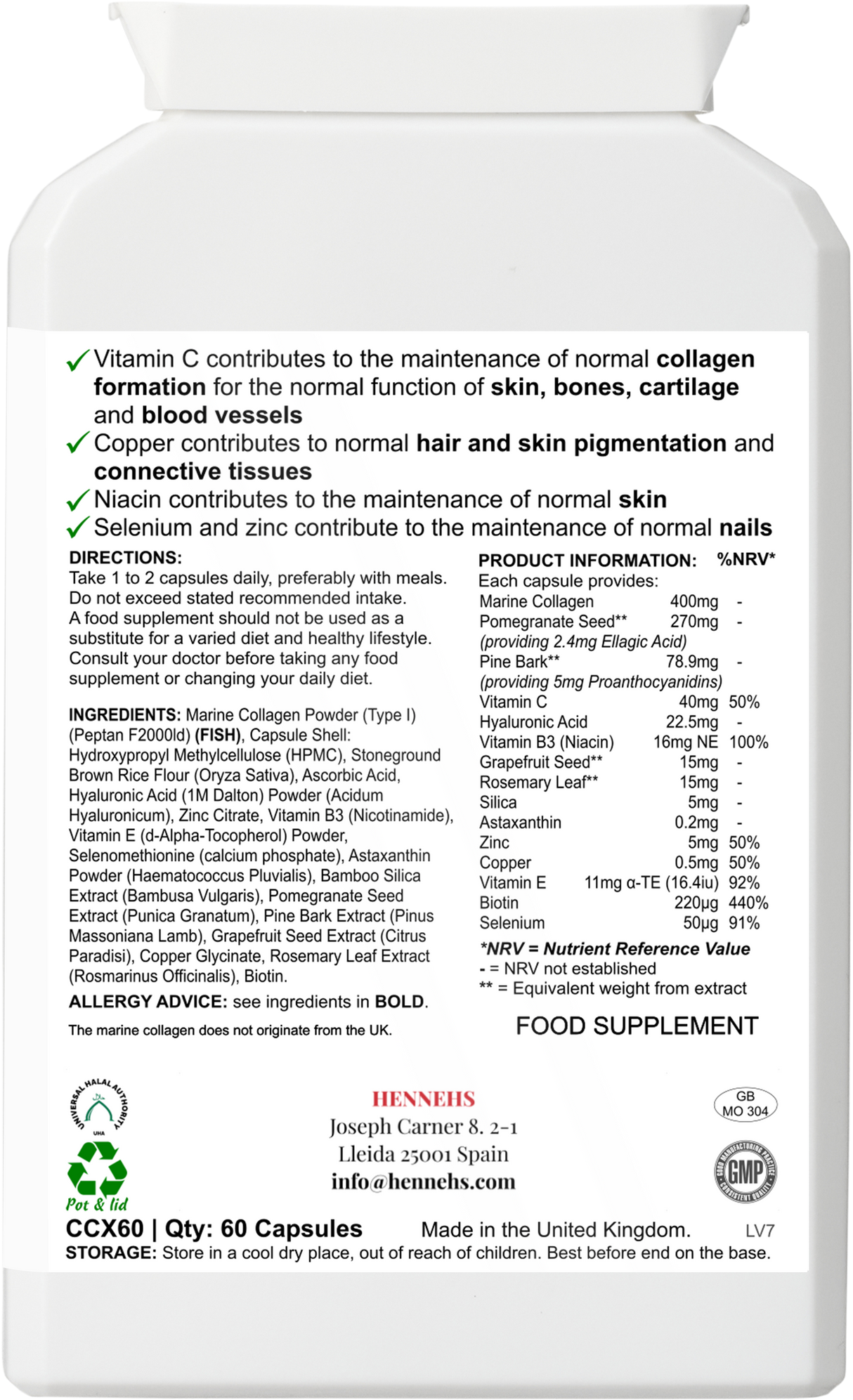 Collagen Ultra Beauty v3 (CCX60)