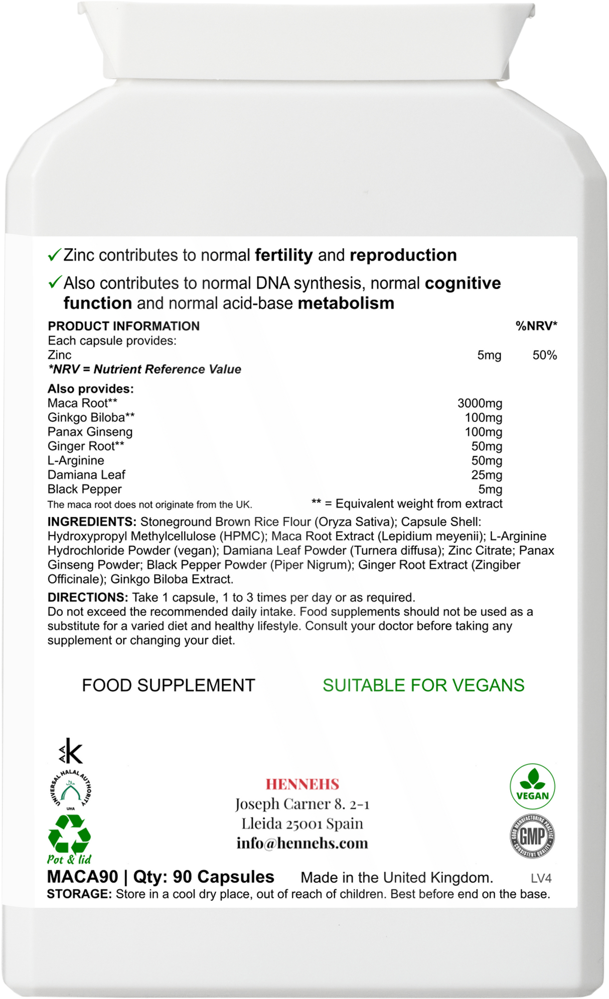 Maca Complex v2 (MACA90)